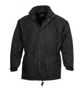Heavy Duty Waterproof Lined Jacket- Navy/Black:Black