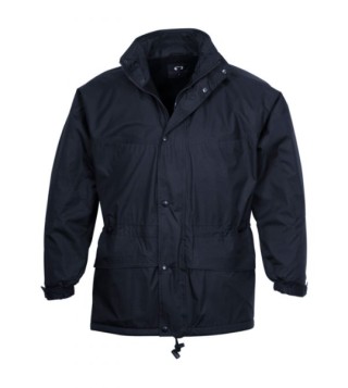 Heavy Duty Waterproof Lined Jacket- Navy/Black:Navy